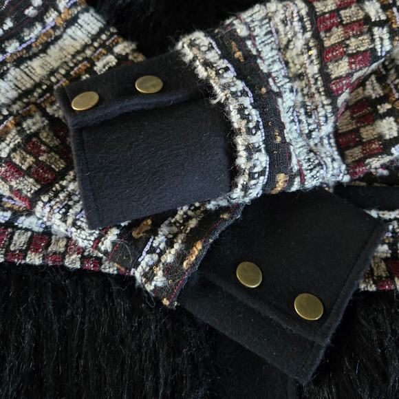 Veronica Beard Nelway Faux Shearling Tweed Jacket Size Small - Picture 4 of 8